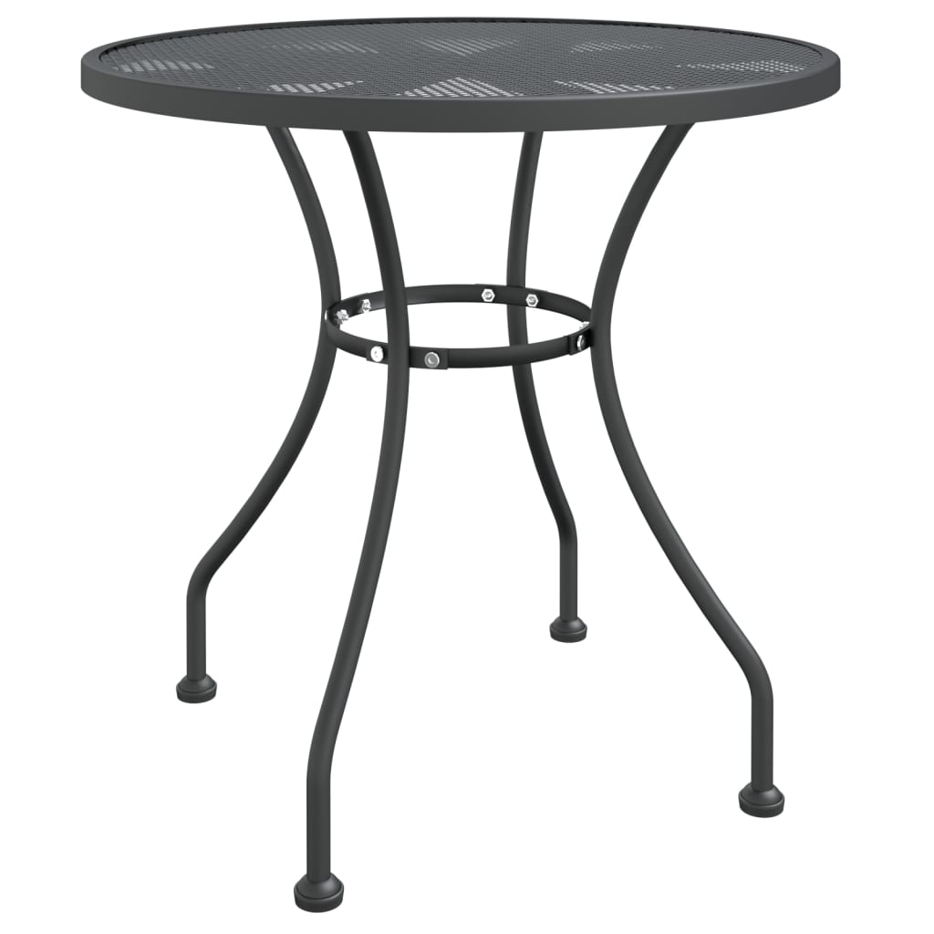 Maison Exclusive - Gartentisch Ø80x72 Cm Streckmetall Anthrazit