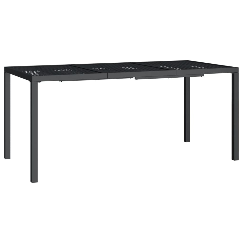 Maison Exclusive - Gartentisch Anthrazit 165x80x72 Cm Stahl