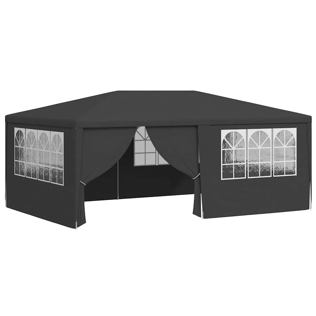 Maison Exclusive - Profi-partyzelt Mit Seitenwänden 4×6 M Anthraz