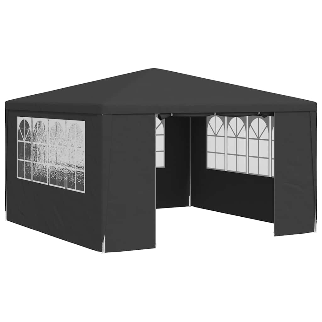 Maison Exclusive - Profi-partyzelt Mit Seitenwänden 4×4 M Anthraz