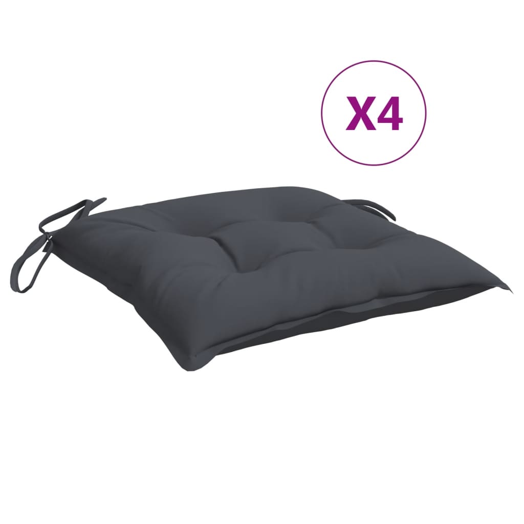 Maison Exclusive - Stuhlkissen 4 Stk. Anthrazit 50x50x7 Cm Oxford