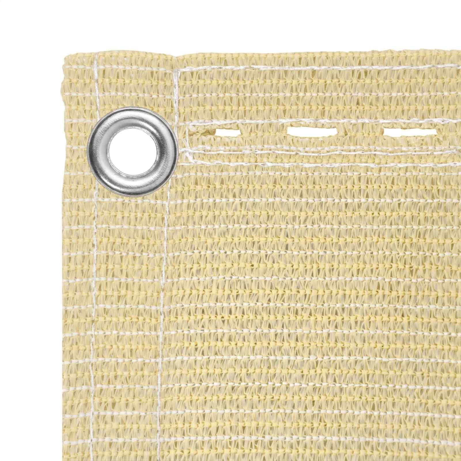 Maison Exclusive - Balkonsichtschutz Beige 90 X 1200 Cm Hdpe Und