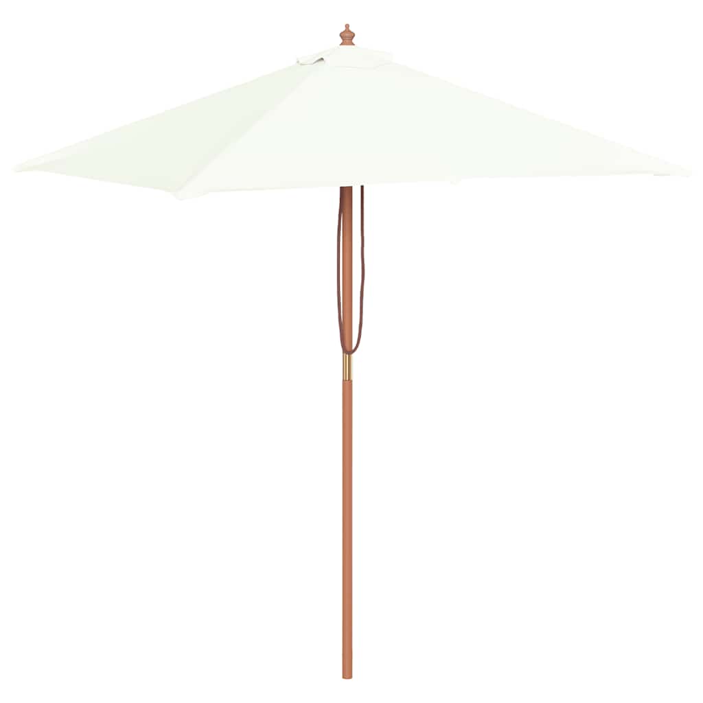Maison Exclusive - Sonnenschirm Mit Holz-mast 150x200 Cm Sandweiß