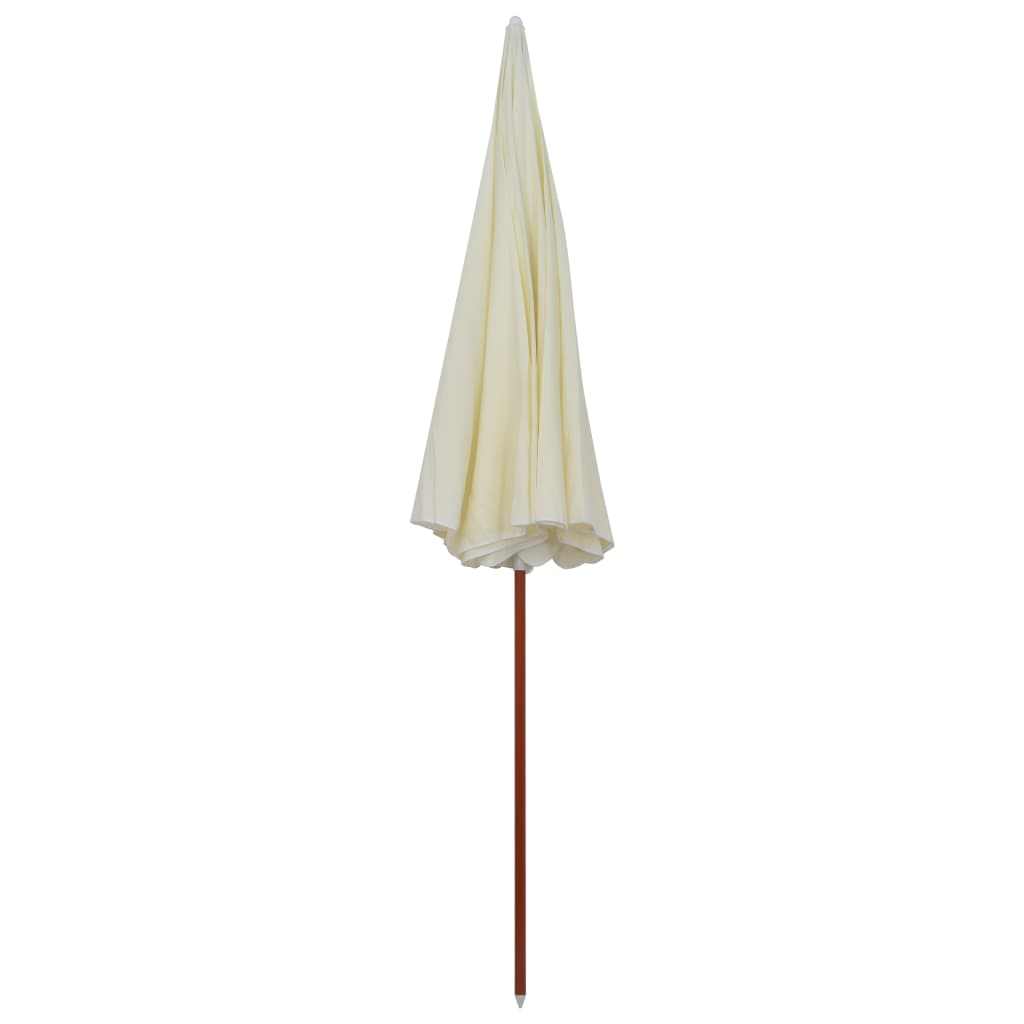 Maison Exclusive - Sonnenschirm Mit Stahl-mast 300 Cm Sandweiß