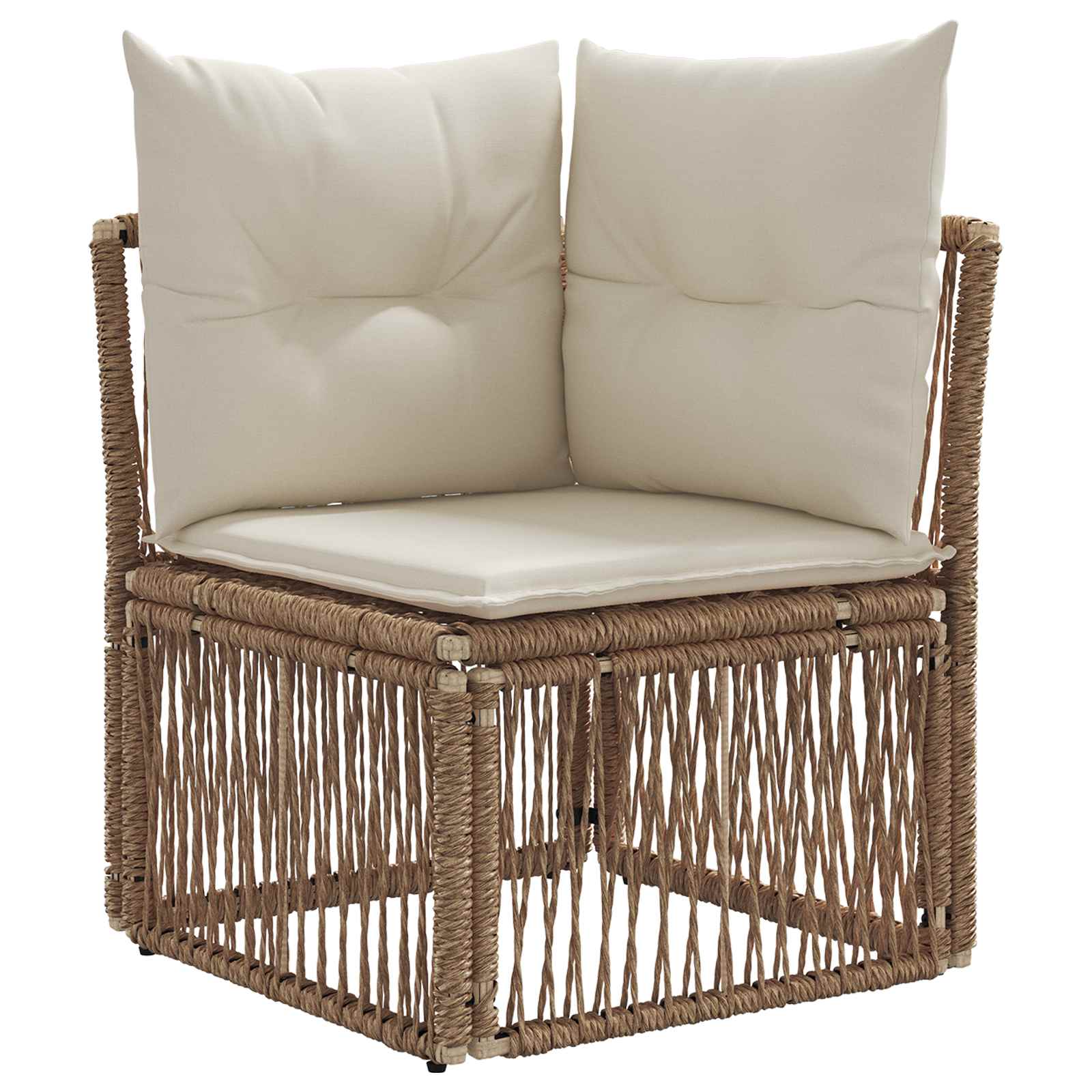 Maison Exclusive - Ecksofa Beige Poly-rattan