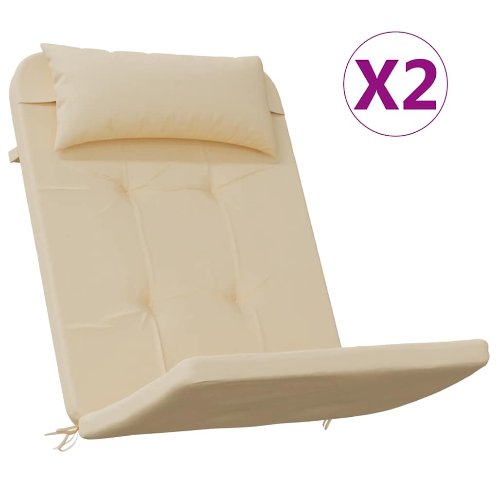 Maison Exclusive - Adirondack-auflagen 2 Stk. Beige Oxford-gewebe