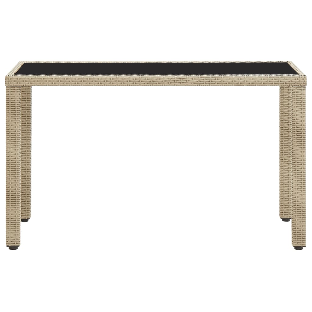 Maison Exclusive - Gartentisch Beige 123x60x74 Cm Poly Rattan