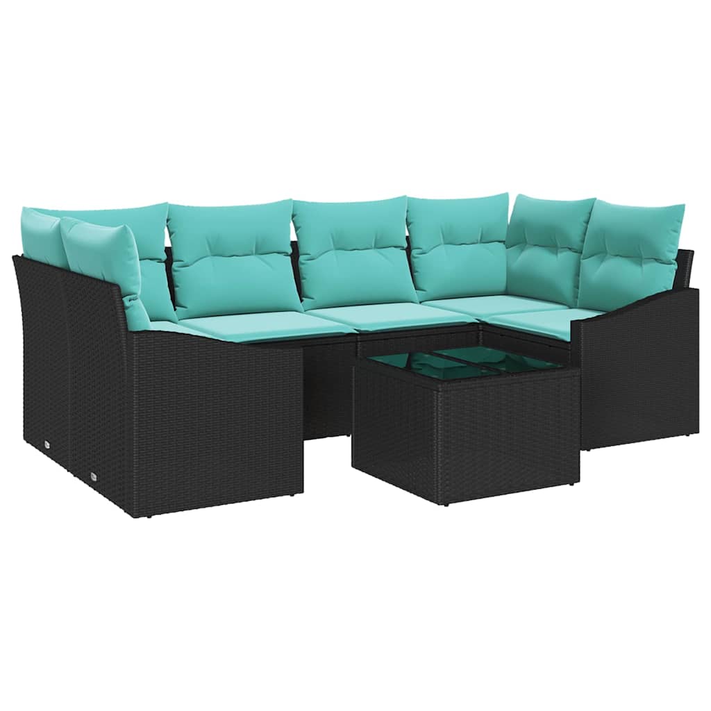 Maison Exclusive - Sofa Set 7 Stk. 3-sitzanzahl Schwarz Und Türki
