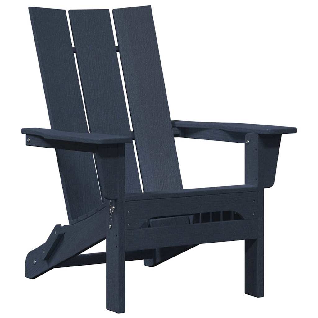 Maison Exclusive - Klappbarer Adirondack-stuhl Marineblau 80,5 X