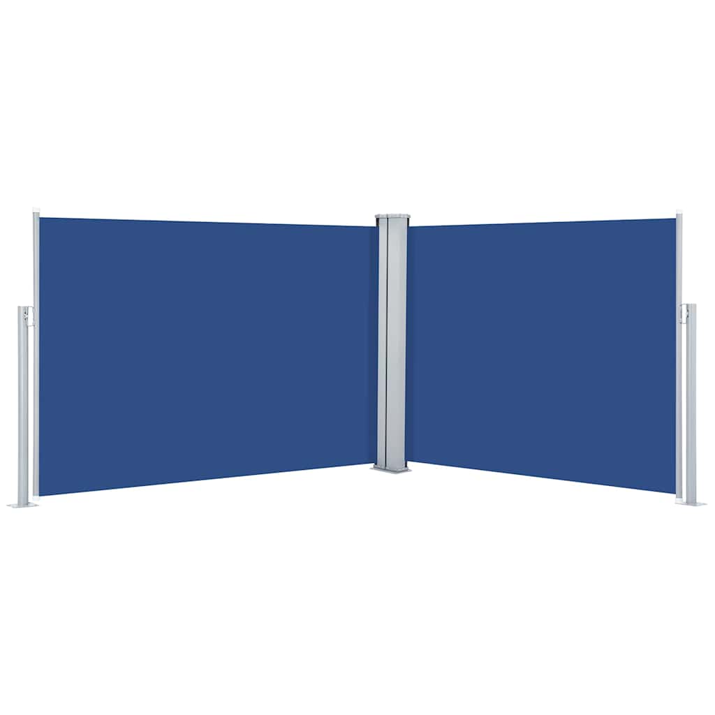 Maison Exclusive - Ausziehbare Seitenmarkise Blau 120 X 1000 Cm