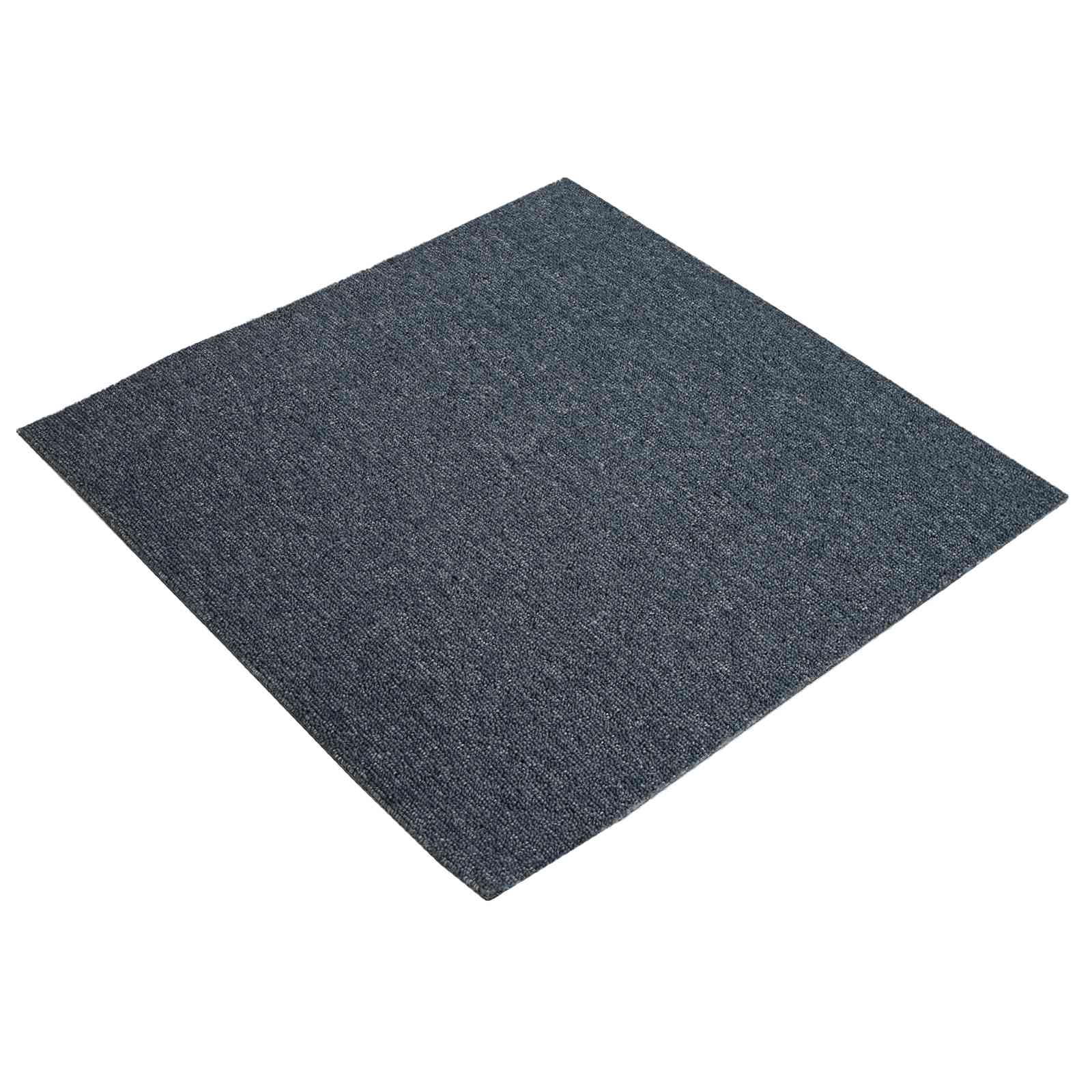 Maison Exclusive - Teppichfliese Blaugrau 50 X 50 Cm 4 Stk. Pp Un