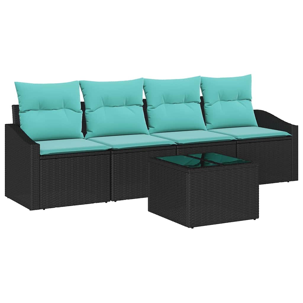 Maison Exclusive - Sofa Set 5 Stk. 3-sitzanzahl Schwarz Und Türki