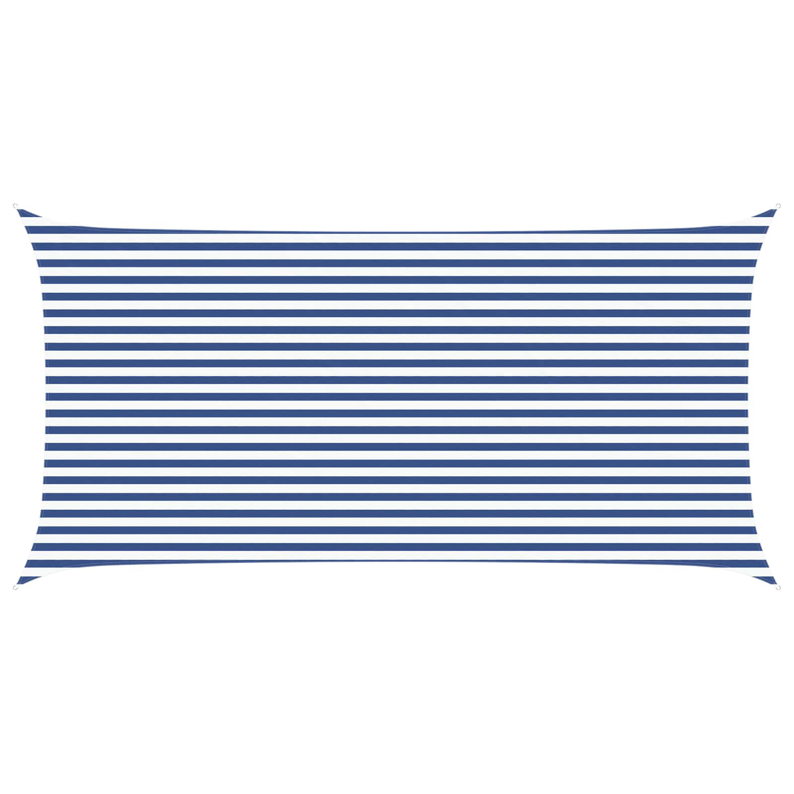 Maison Exclusive - Sonnensegel Blau Und Weiß 6 X 3 M 100 % Polyes