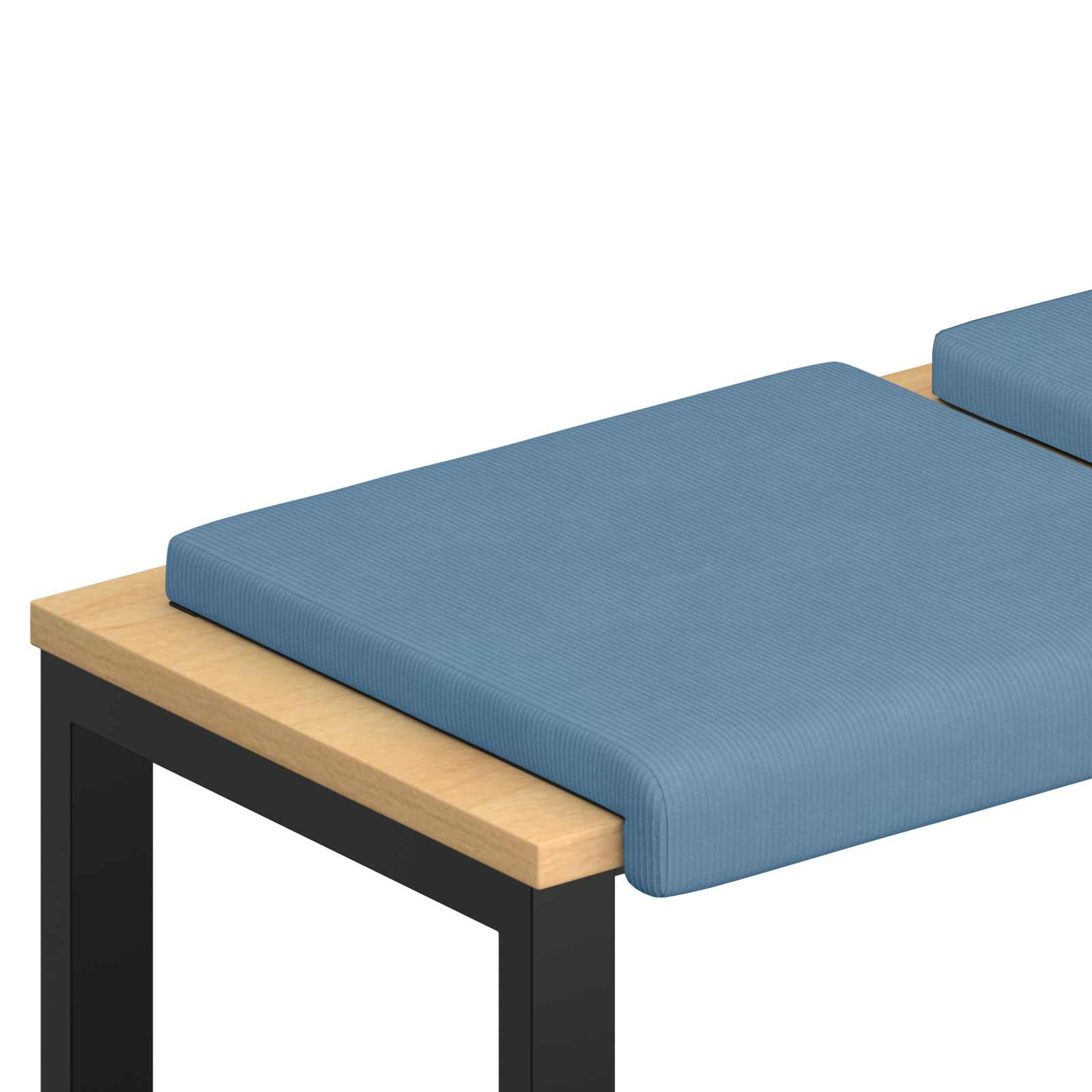 Maison Exclusive - Bankkissen 4 Stk. Cord Blau Tiefe 35 Cm