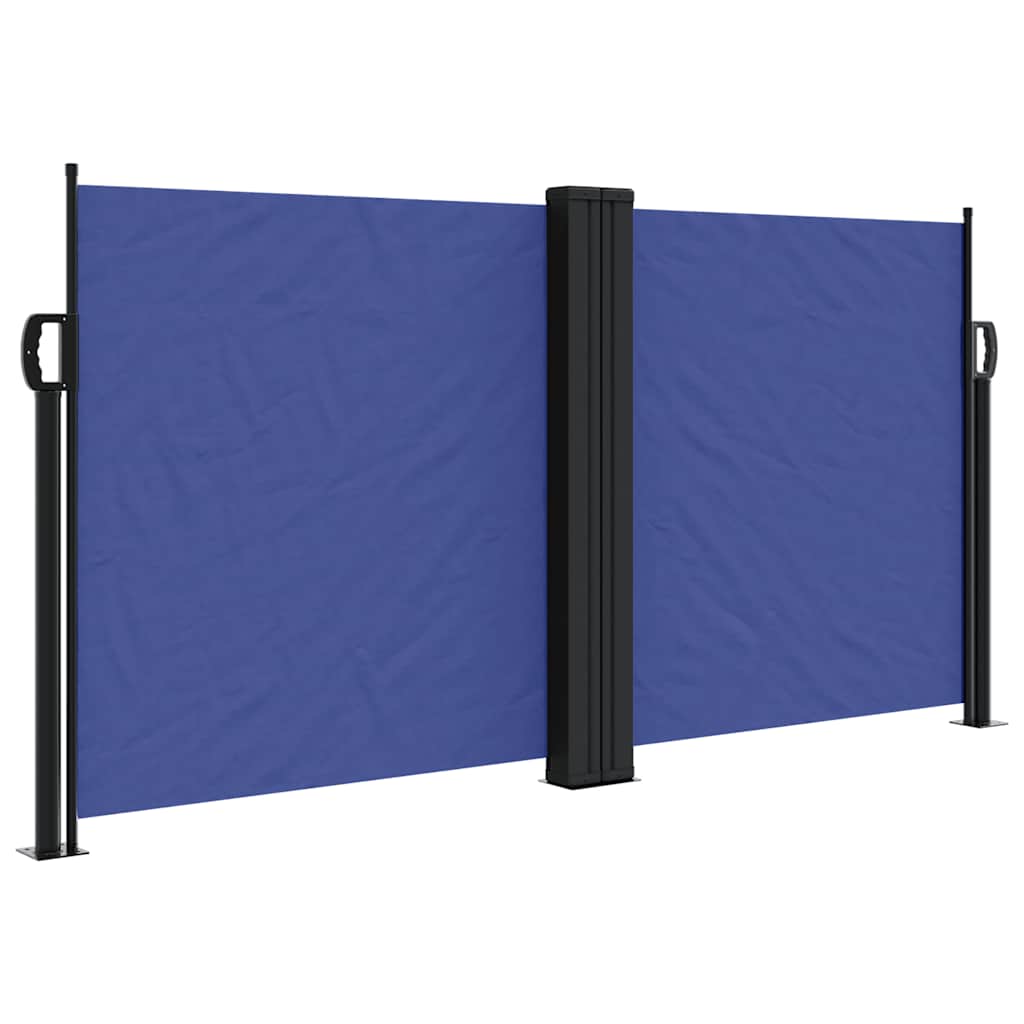 Maison Exclusive - Seitenmarkise Ausziehbar Blau 120x1200 Cm