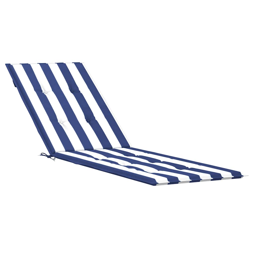 Maison Exclusive - Liegestuhl-auflage Blau&weiß Gestreift Oxford-