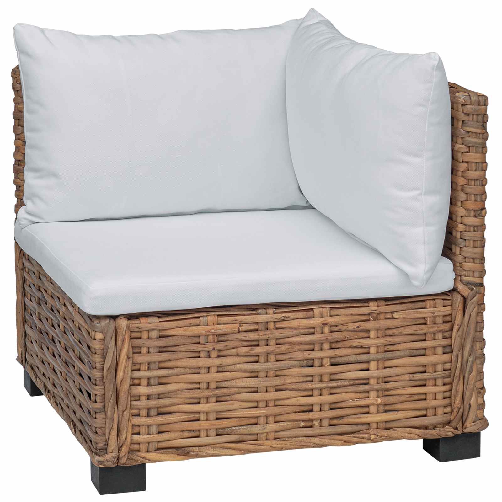 Maison Exclusive - Ecksofa Mit Kissen Gendt Natürliches Rattan Na
