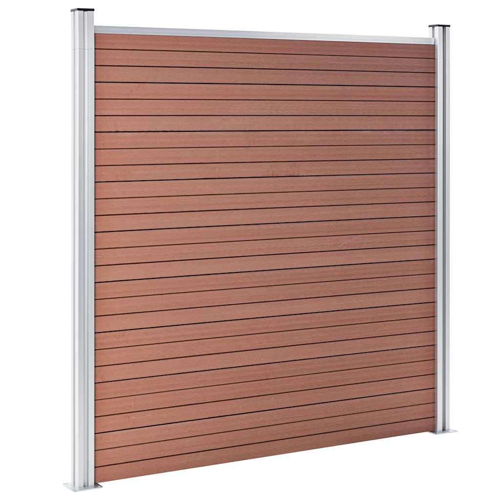 Maison Exclusive - Gartenzaun Wpc 180×186 Cm Braun