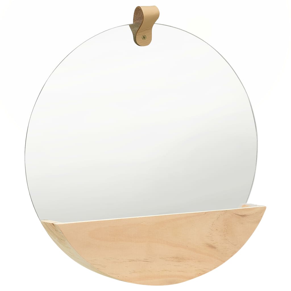 Maison Exclusive - Wandspiegel Kiefer Massivholz 35 Cm