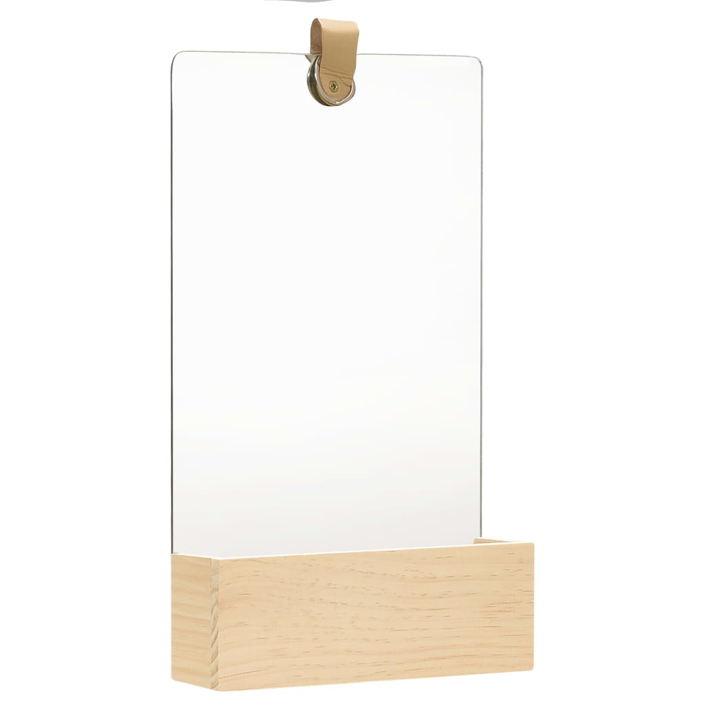 Maison Exclusive - Wandspiegel Kiefer Massivholz 23x39,5 Cm