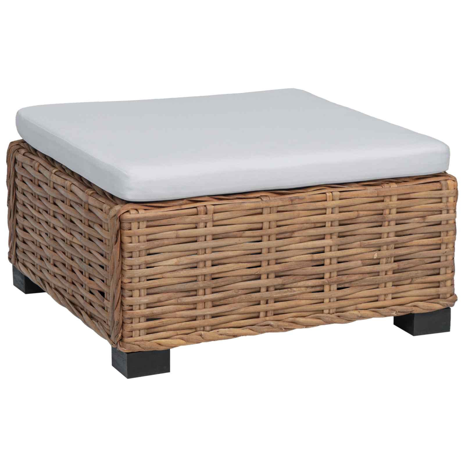 Maison Exclusive - Hocker Mit Kissen Gendt Naturrattan Natur