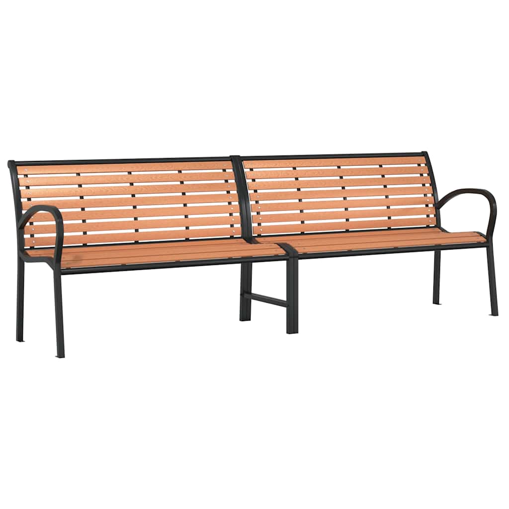 Maison Exclusive - Gartenbank Braun 231 Cm Holz & Pulverbeschicht