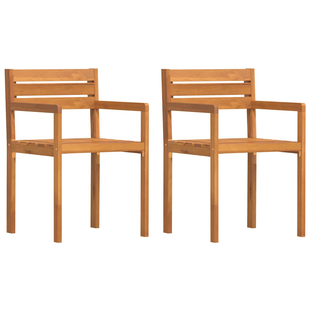 Maison Exclusive - Gartenstühle 2 Stk. 50x53x80 Cm Massivholz Aka