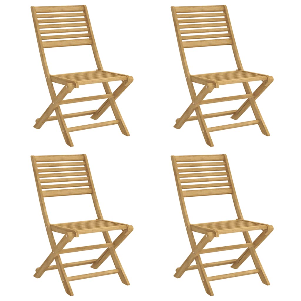Maison Exclusive - Klappstühle, 4 Stück, 48,5 X 61,5 X 87 Cm, Mas