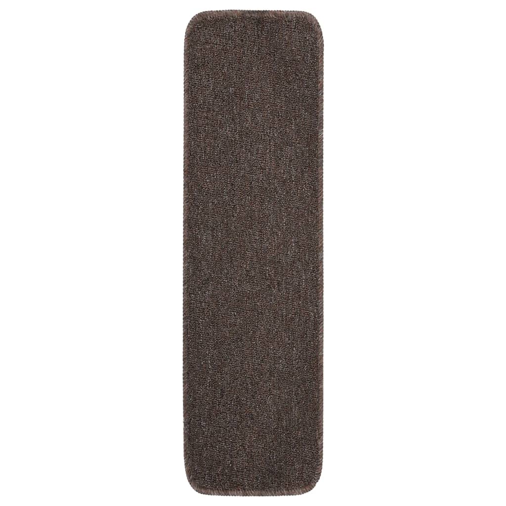 Maison Exclusive - Antirutsch Stufenmatten 15 Stk. 75x20 Cm Braun