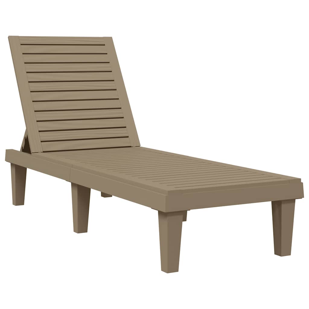 Maison Exclusive - Sonnenliege Hellbraun 155x58x83 Cm Polypropyle