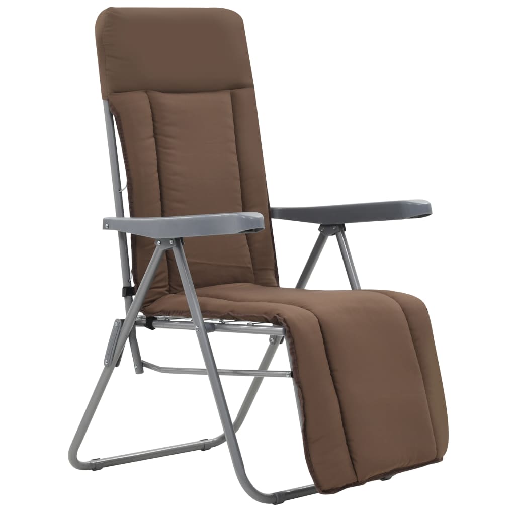 Maison Exclusive - Klappstühle Mit Kissen, 2 Stück, Braun