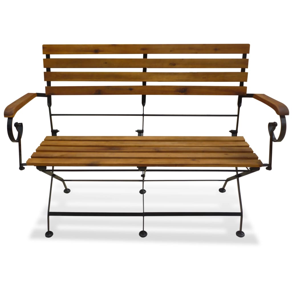 Maison Exclusive - Gartenbank Klappbar 112 Cm Massivholz Akazie