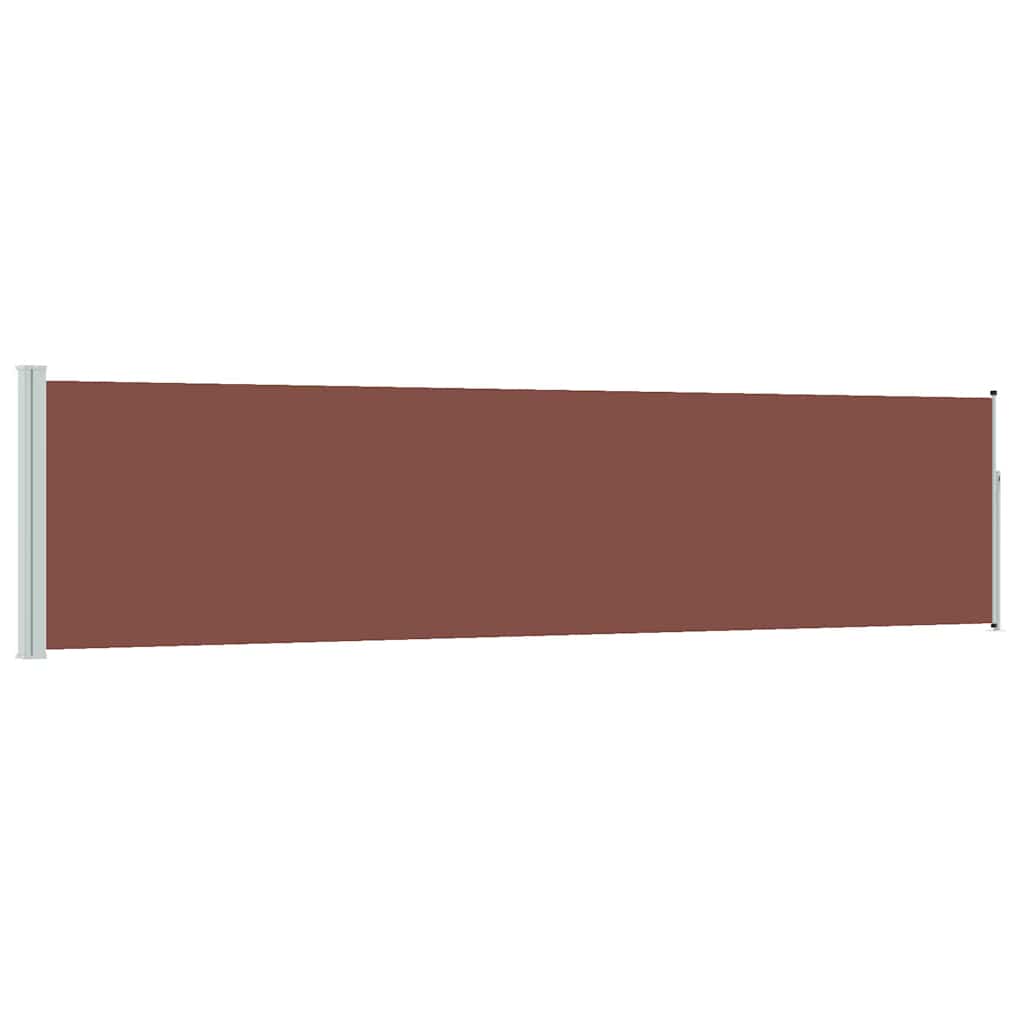 Maison Exclusive - Ausziehbare Seitenmarkise 117×514 Cm Braun