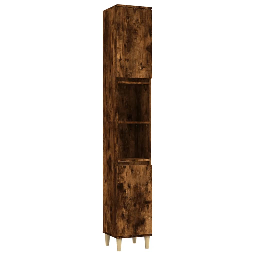 Maison Exclusive - Badschrank Räuchereiche 30x30x190 Cm Holzwerks
