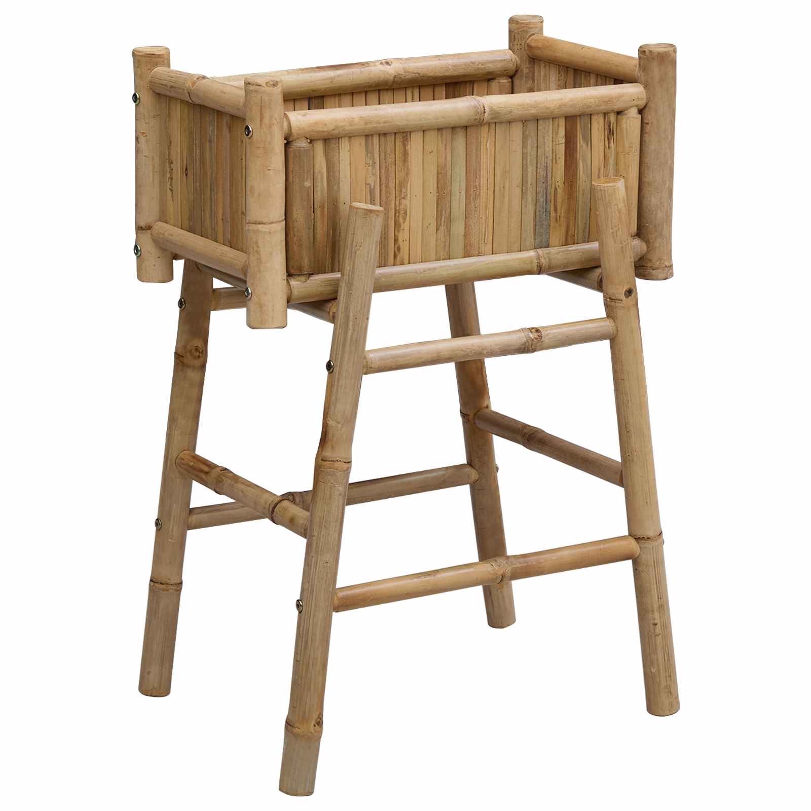 Maison Exclusive - Gartenpflanzer Mit Halter Natur 50 X 38 X 74 C