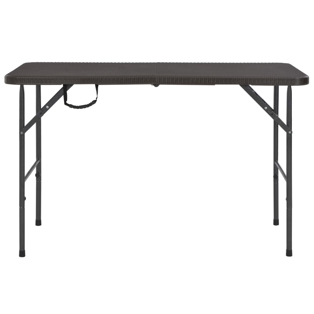 Maison Exclusive - Gartentisch Klappbar Braun 120x60x74 Cm Hdpe R