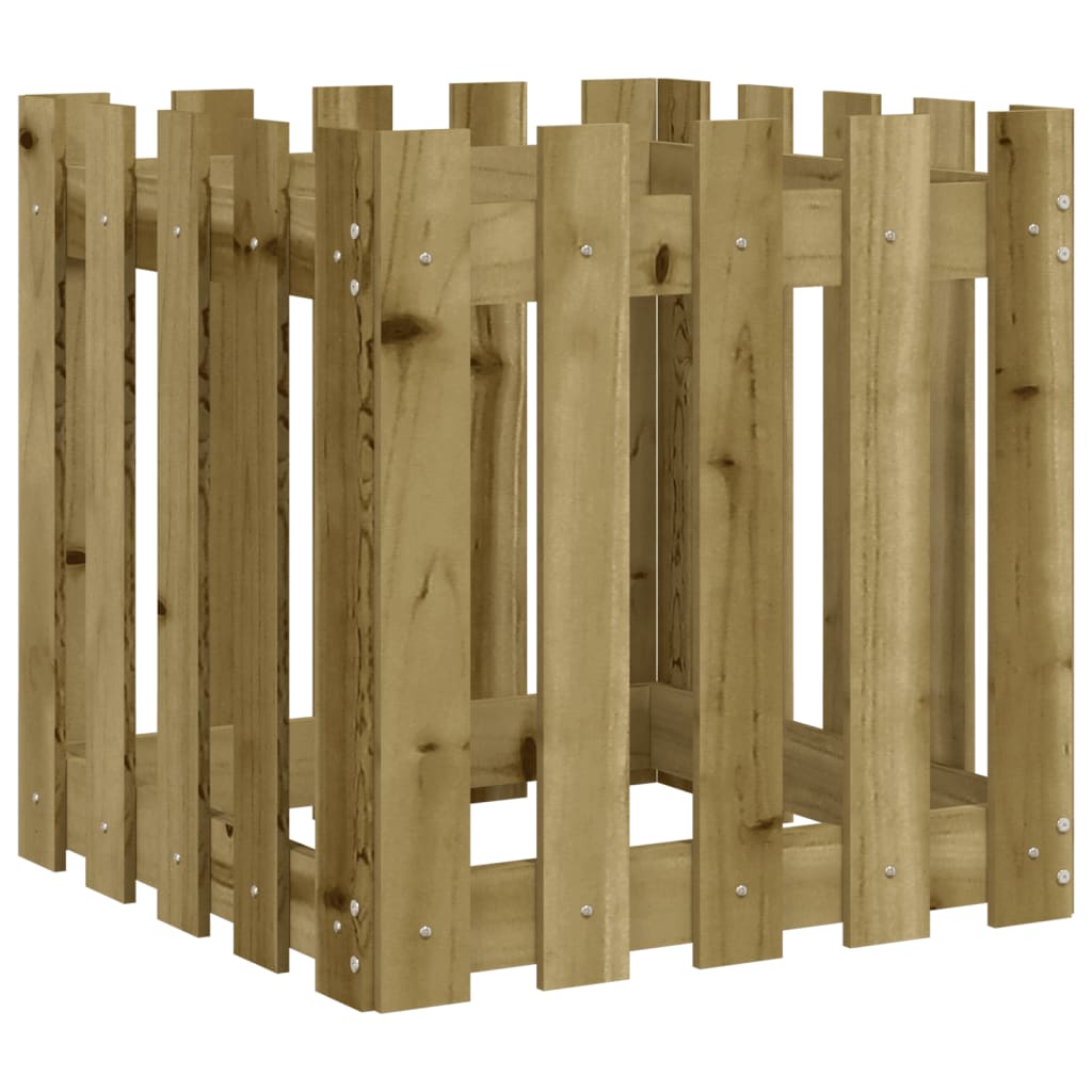Maison Exclusive - Pflanzkübel Latten-design 50x50x50 Cm Kiefernh