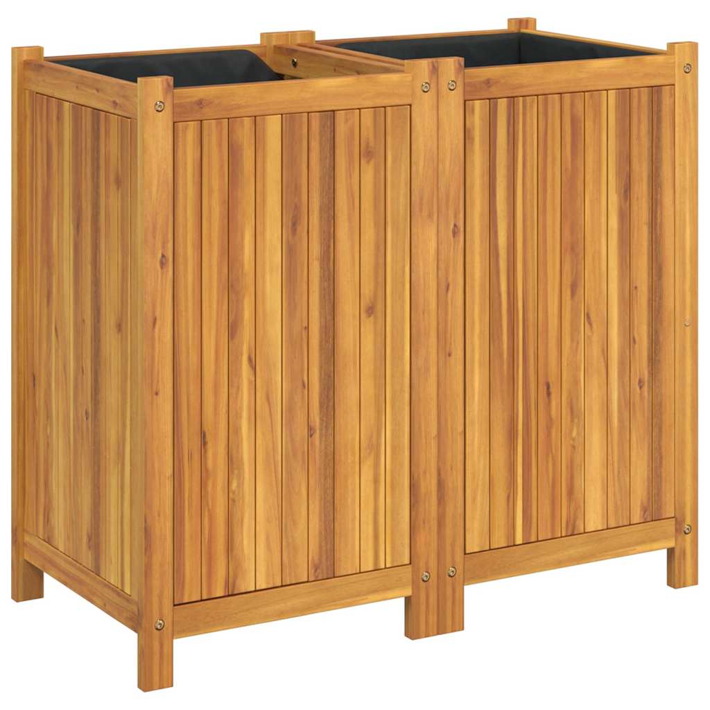 Maison Exclusive - Pflanzkübel Mit Einlage 84x42x75 Cm Massivholz