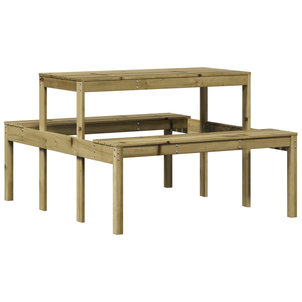 Maison Exclusive - Picknicktisch 110x134x75 Cm Imprägniertes Kief