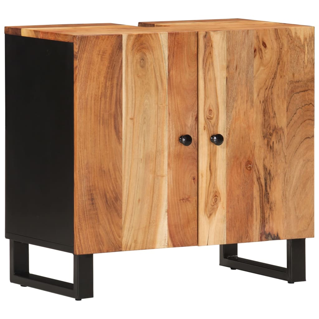 Maison Exclusive - Waschbeckenunterschrank Massivholz Akazie Und