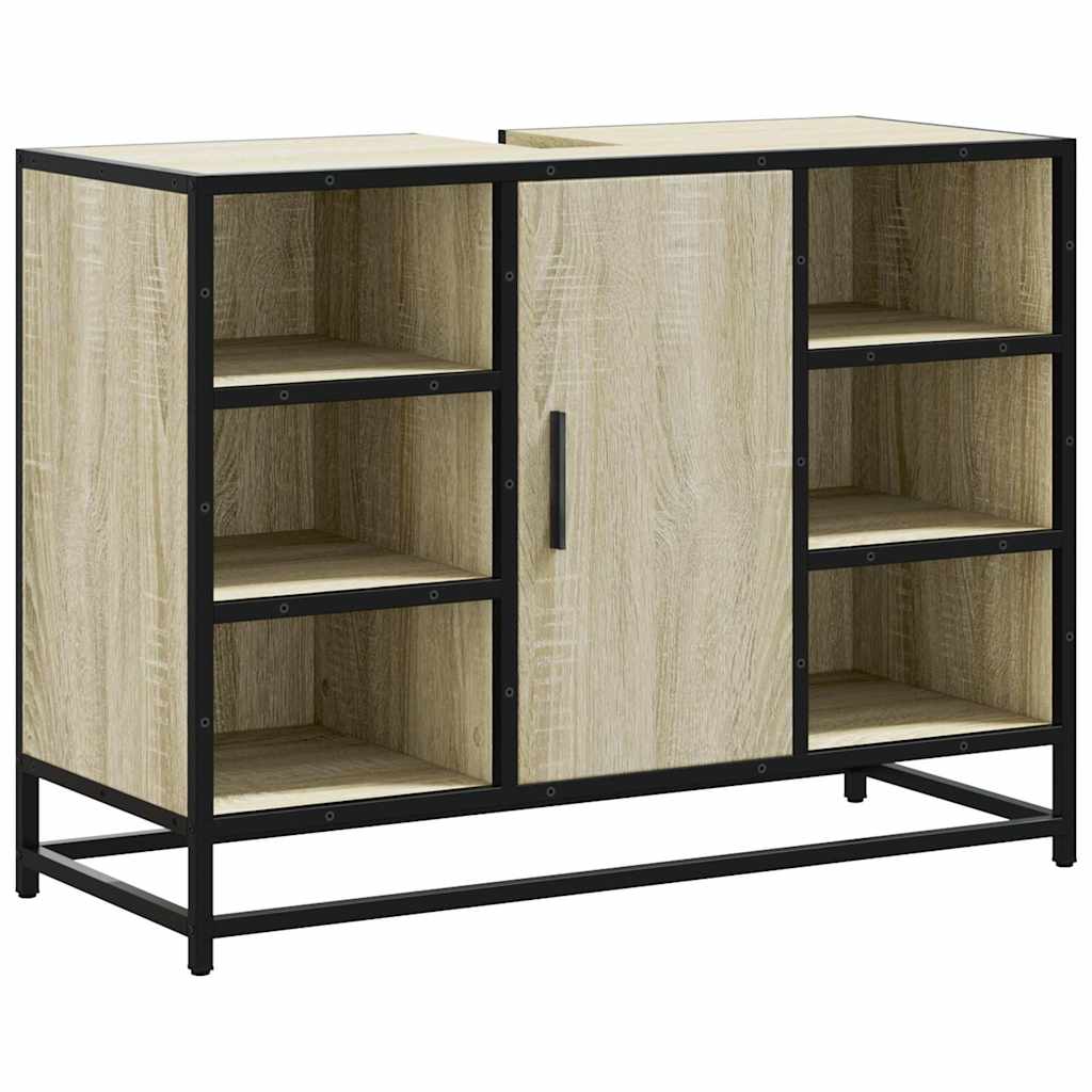 Maison Exclusive - Badezimmer-waschbeckenschrank Sonoma-eiche 80