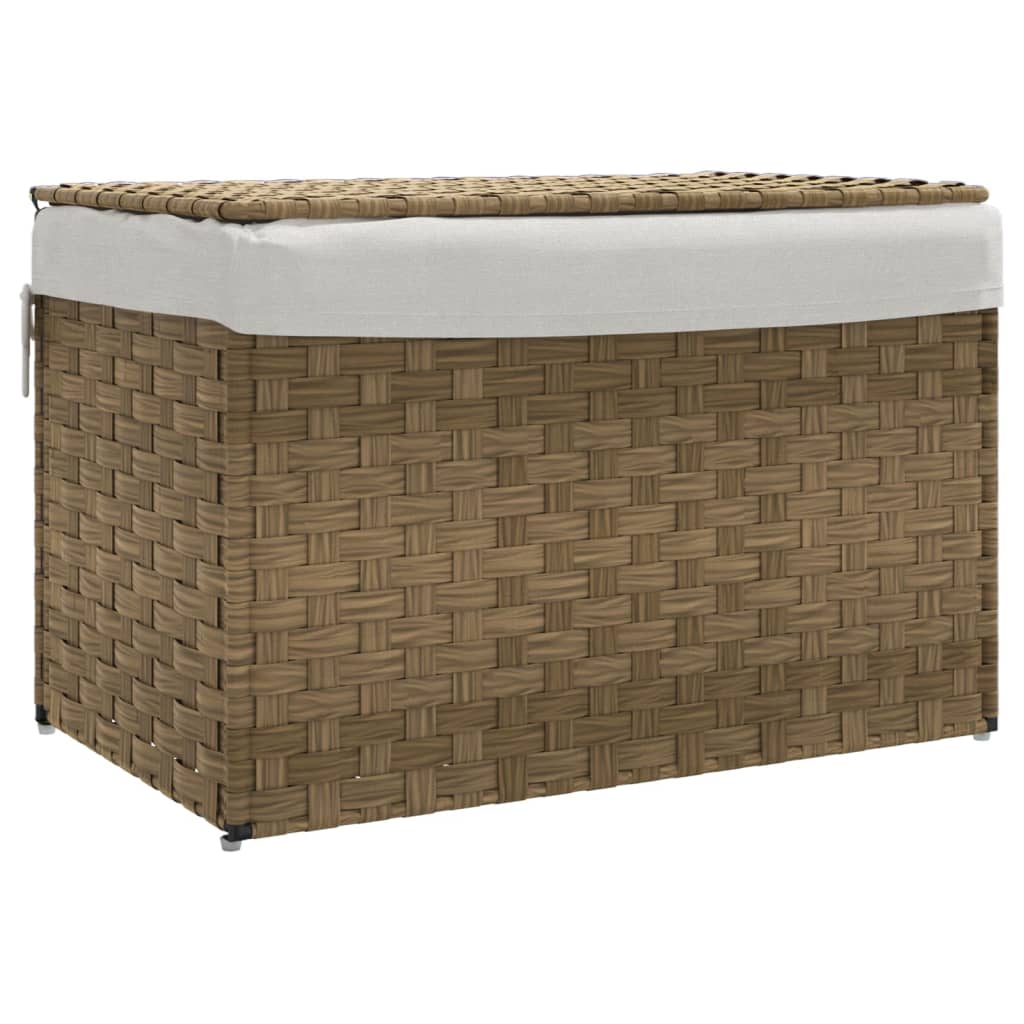 Maison Exclusive - Wäschekorb Mit Deckel 55,5x35x34 Cm Poly Ratta