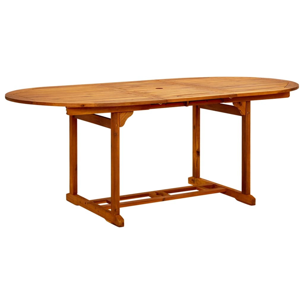Maison Exclusive - Gartentisch (150-200)x100x75 Cm Massivholz Aka