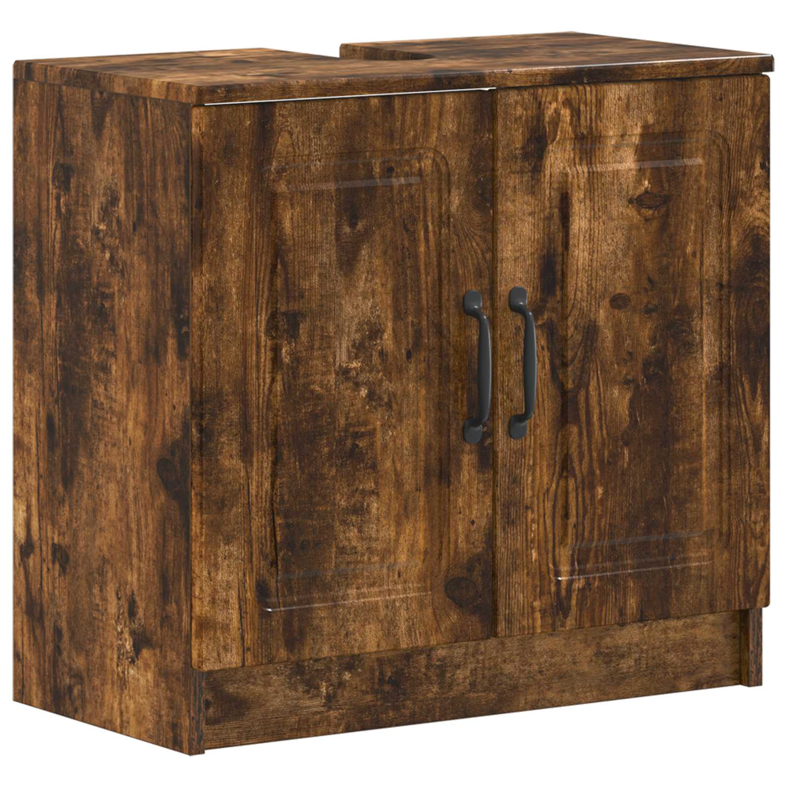Maison Exclusive - Waschbeckenschrank Utrecht Raucheiche 59,5 X 3