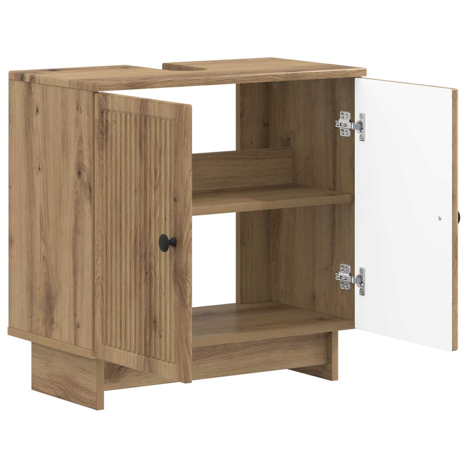 Maison Exclusive - Waschbeckenschrank Ede Artisan-eiche 59,5 X 31