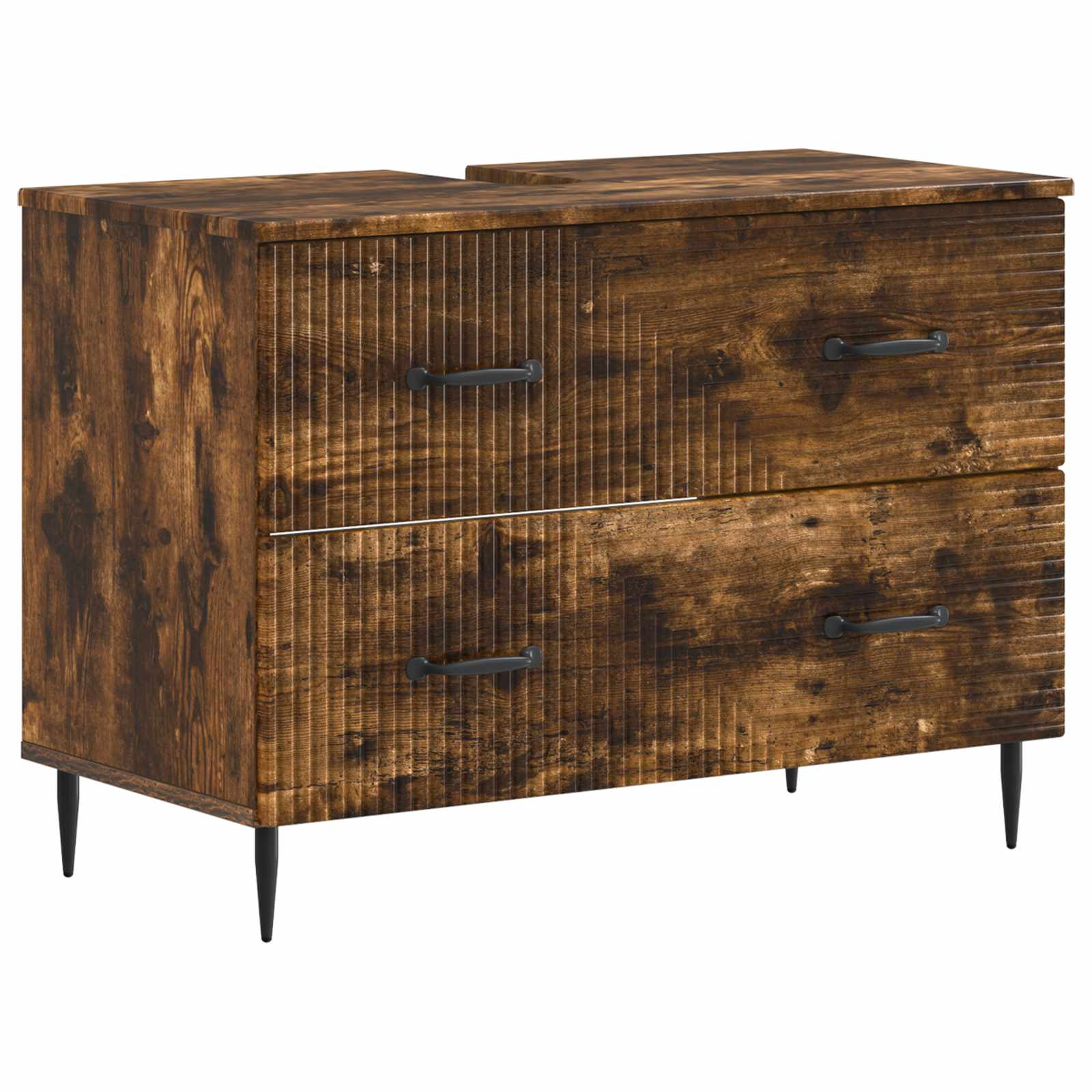 Maison Exclusive - Waschbeckenschrank Haarlem Raucheiche 82 X 41