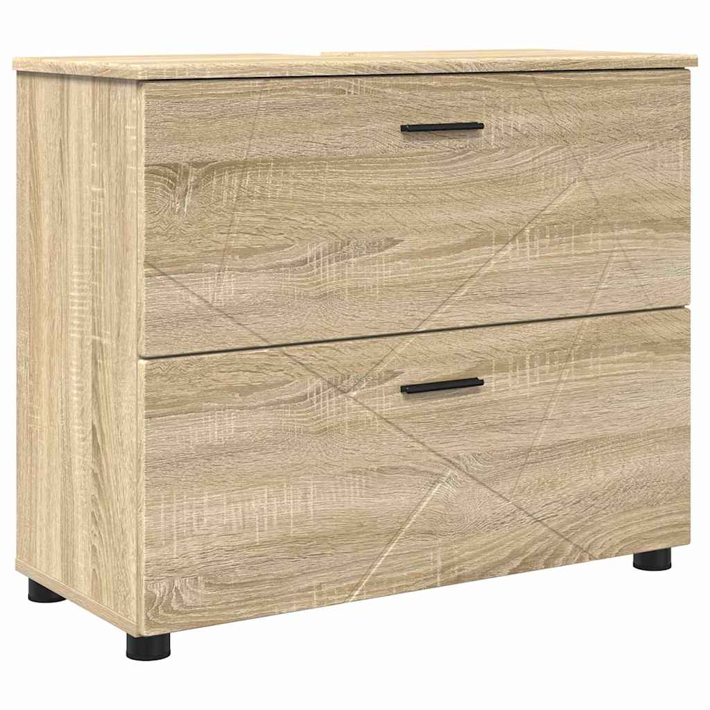Maison Exclusive - Badezimmerschrank Sonoma-eiche 76,5 X 35 X 64