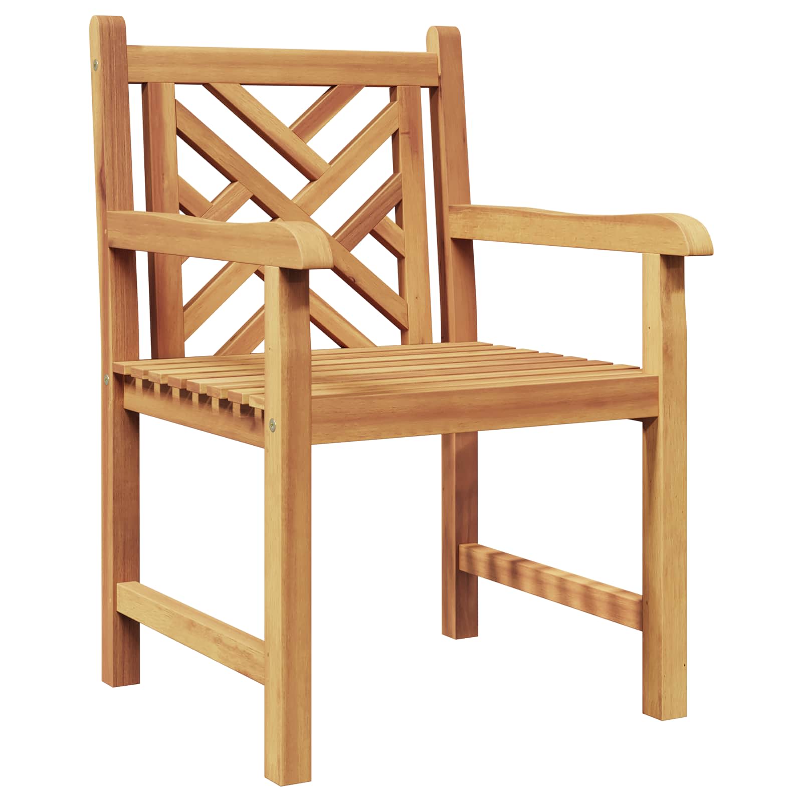 Maison Exclusive - Gartenstuhl 2 Stk. Massivholz Teak