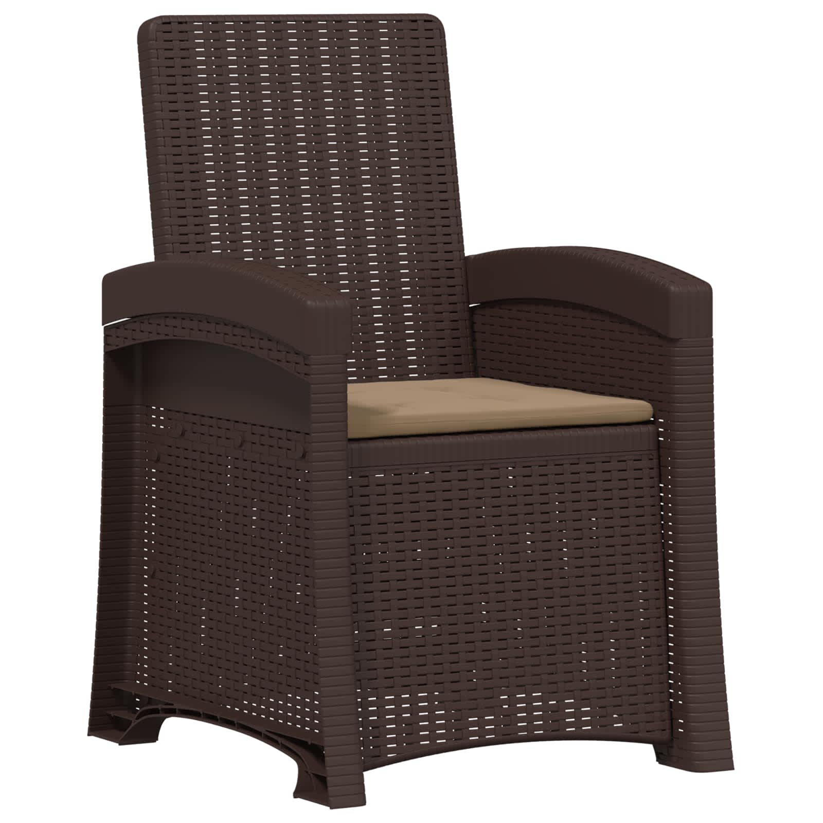 Maison Exclusive - Liegesessel Garten Rattan-optik Braun Und Taup