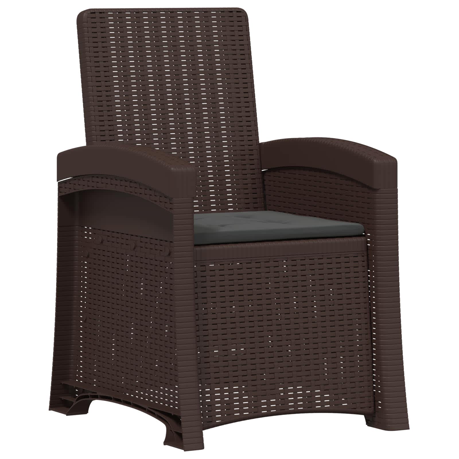 Maison Exclusive - Liegesessel Garten Rattan-optik Braun Und Anth
